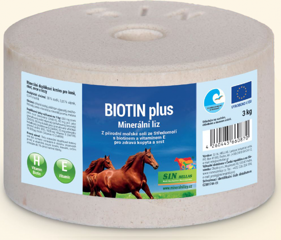 S.I.N. Hellas Liz minerální Biotin plus S.I.N. Hellas, 3 kg