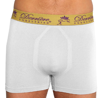 DERRIERE EQUESTRIAN Boxerky bezešvé Derriere, pánské, bílé Velikost: S-M (EU 48-50)