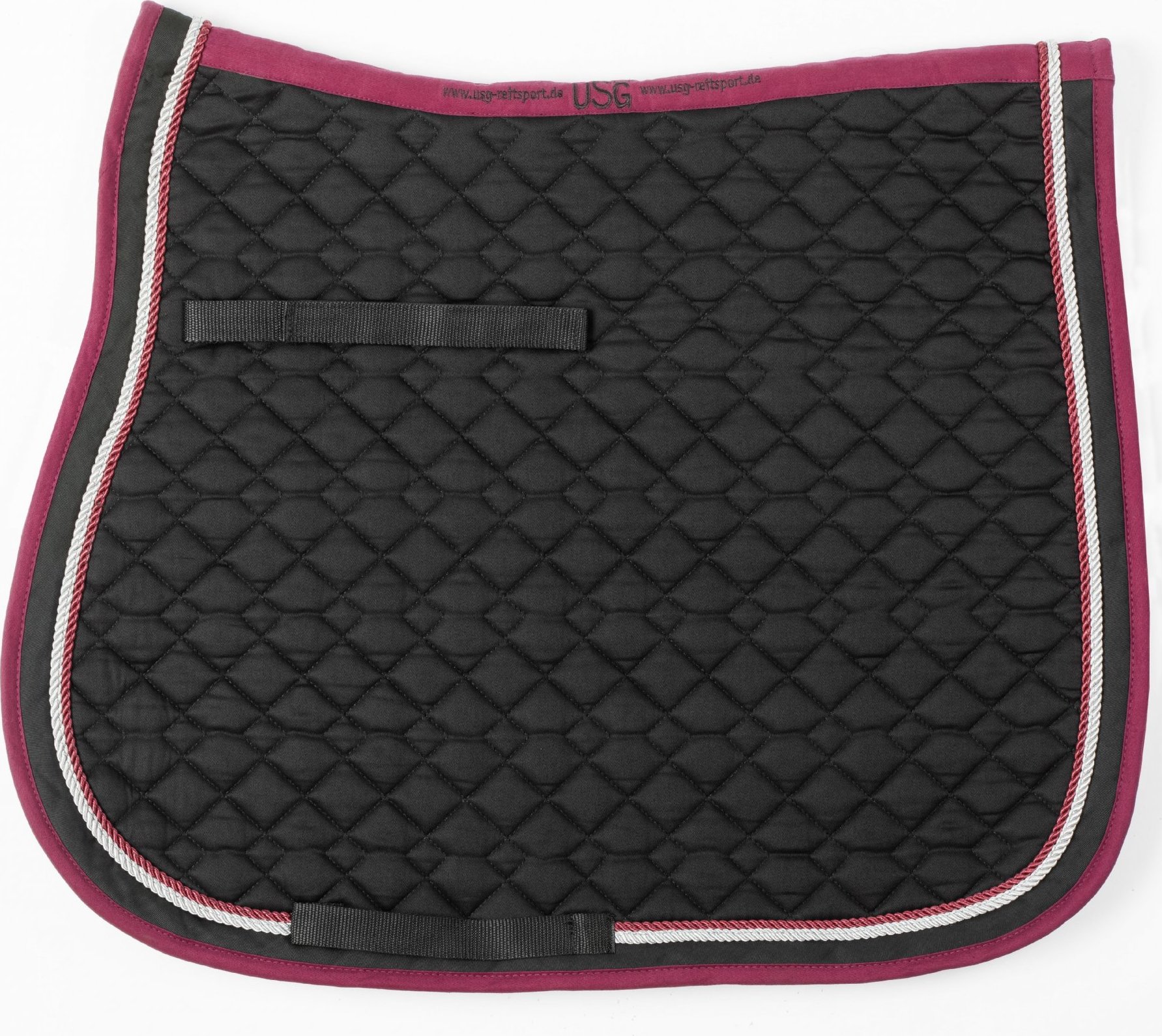 USG Dečka podsedlová prošívaná USG, všestranná, black/burgundy/silver Velikost: FULL