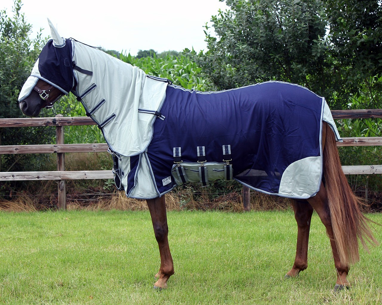 QHP Deka proti hmyzu QHP, s maskou a krkem, blue Délka zad: 100 cm