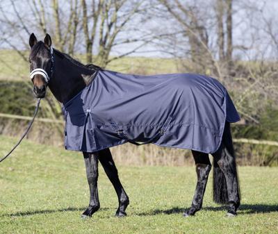 USG Deka výběhová nepromokavá USG, s fleecem, blue Délka zad: 125 cm