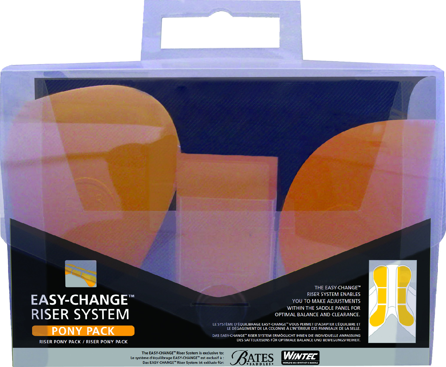WINTEC Sada sedlových polštářů Easy-change Wintec, pony