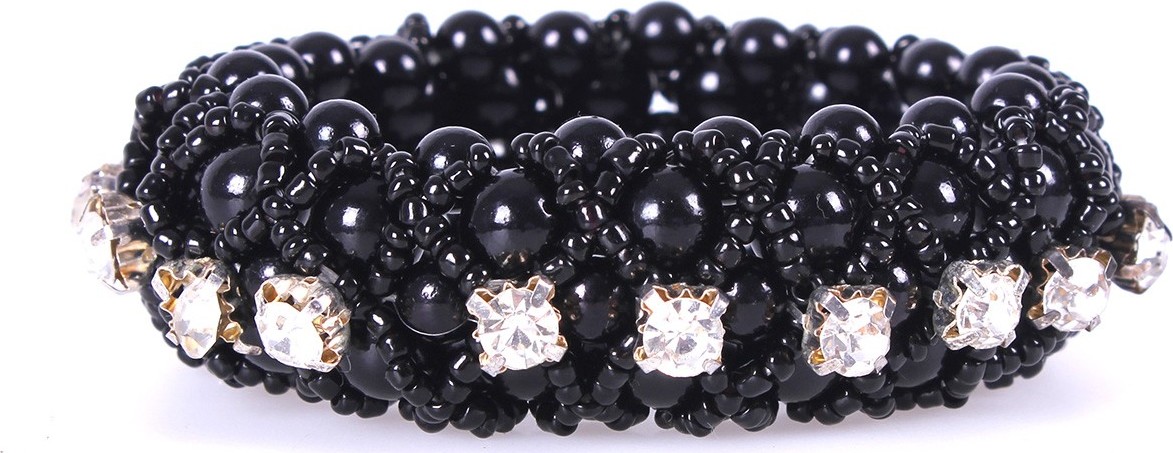 QHP Gumička do vlasů Diamond QHP, černá