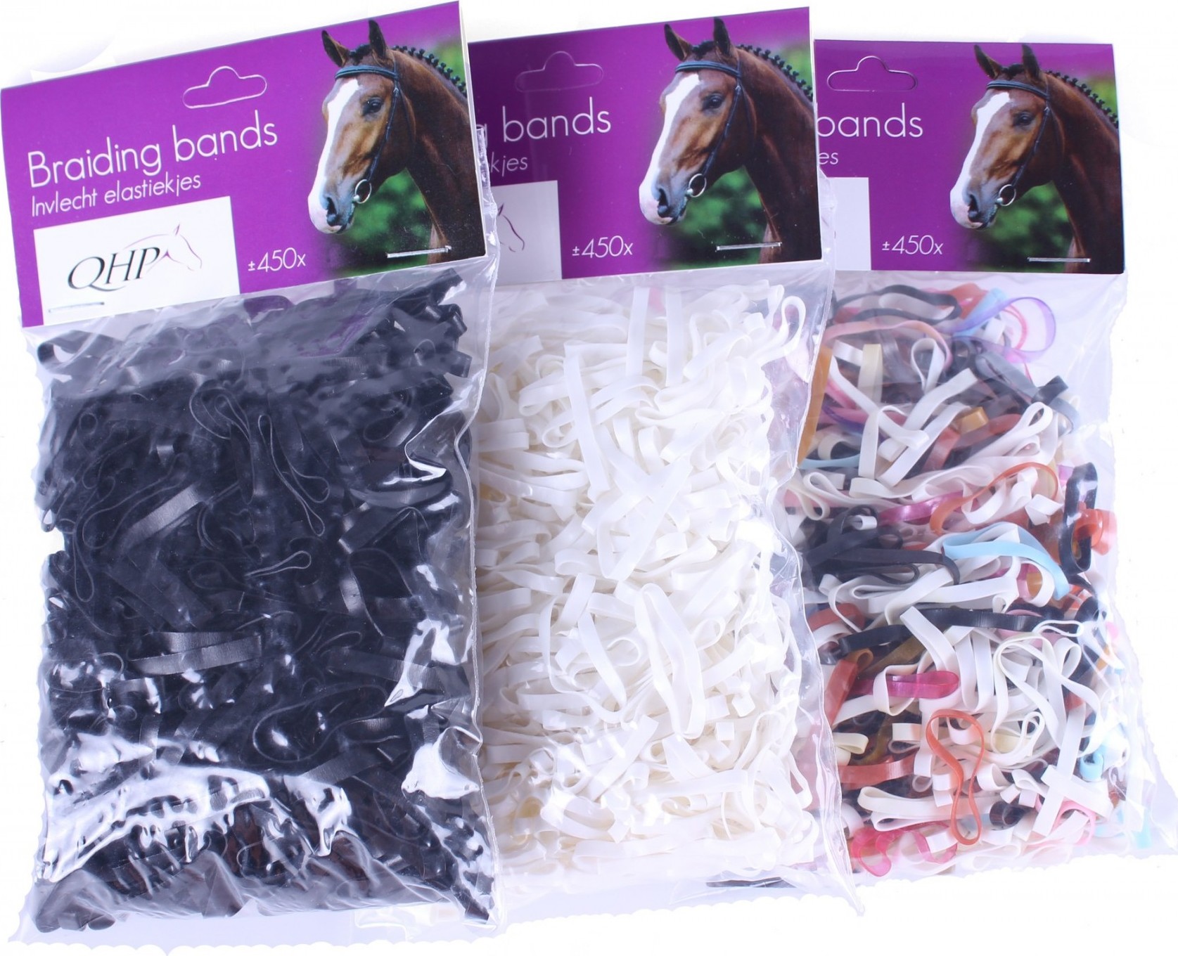 Q-essentials Gumičky na hřívu Q-essentials, 50 g, multicolour