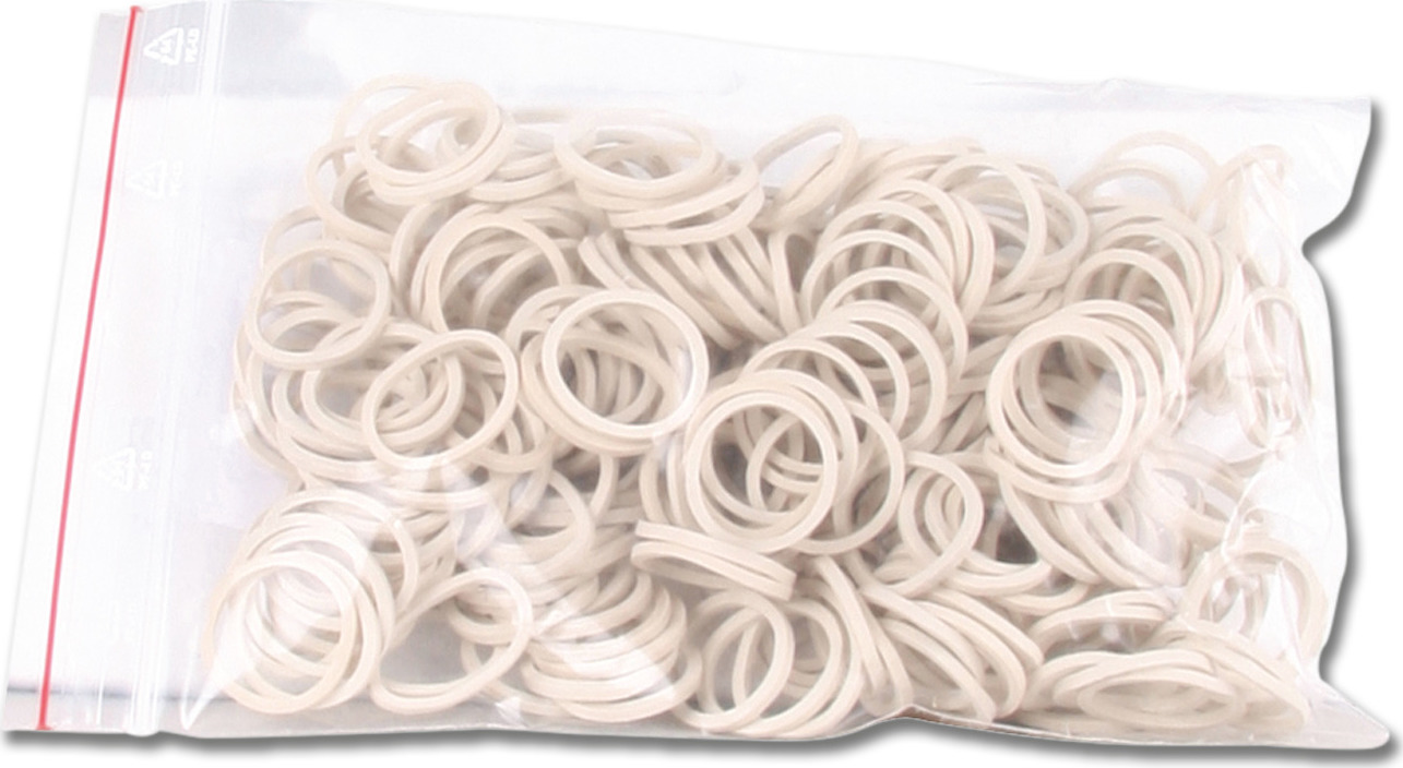 WALDHAUSEN Gumičky na hřívu Waldhausen, 50 g, bílé