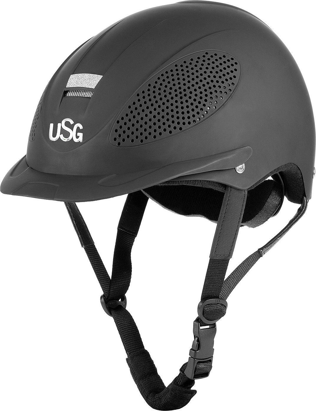 USG Helma jezdecká Comfort Training USG, černá Obvod hlavy: 48-52 cm