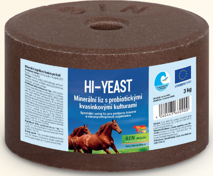 S.I.N. Hellas Liz minerální Probiotic Hi-yeast S.I.N. Hellas, 3 kg