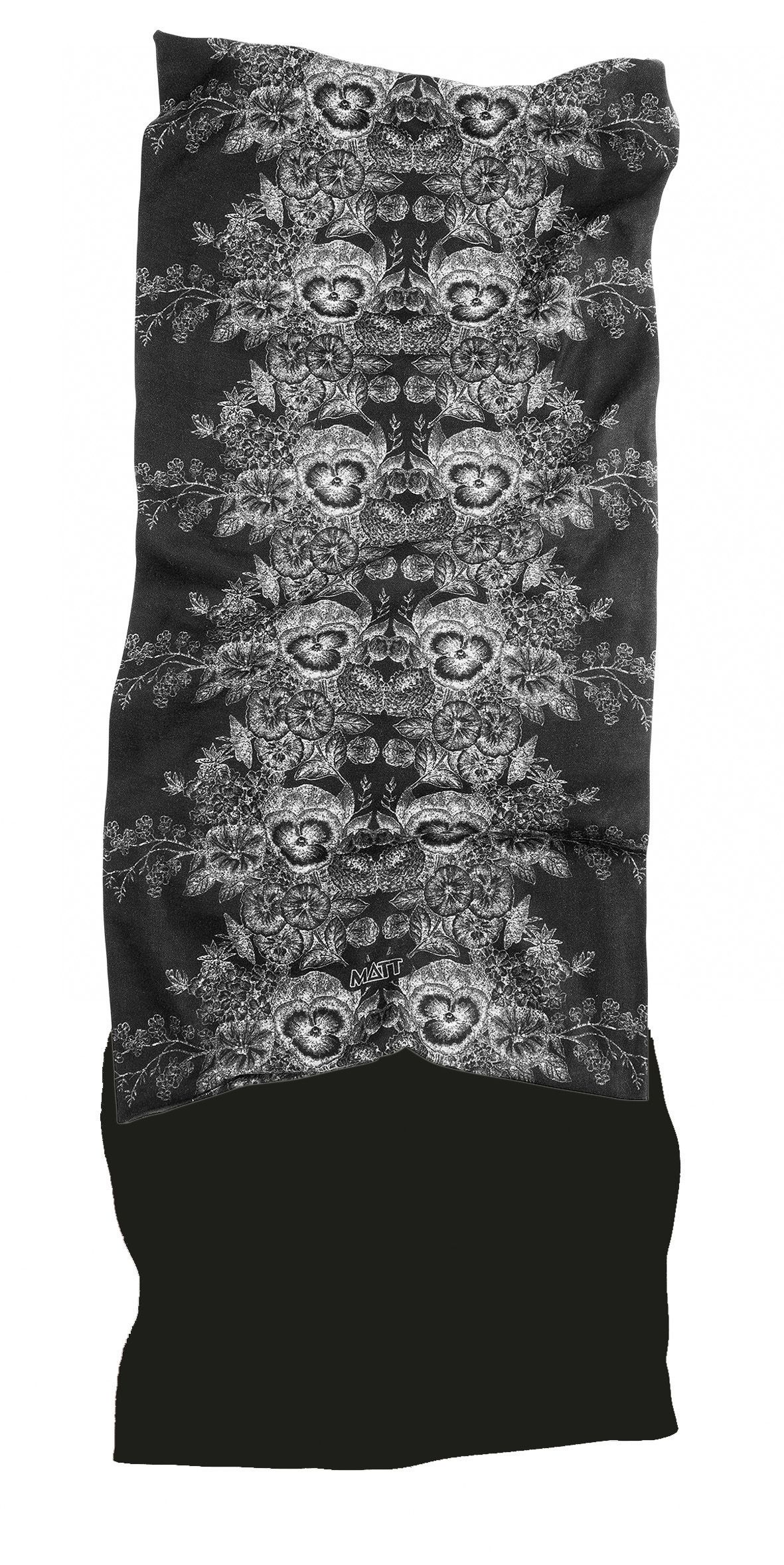 MATT Šátek multifunkční šátek MATT, s fleecem, black/grey