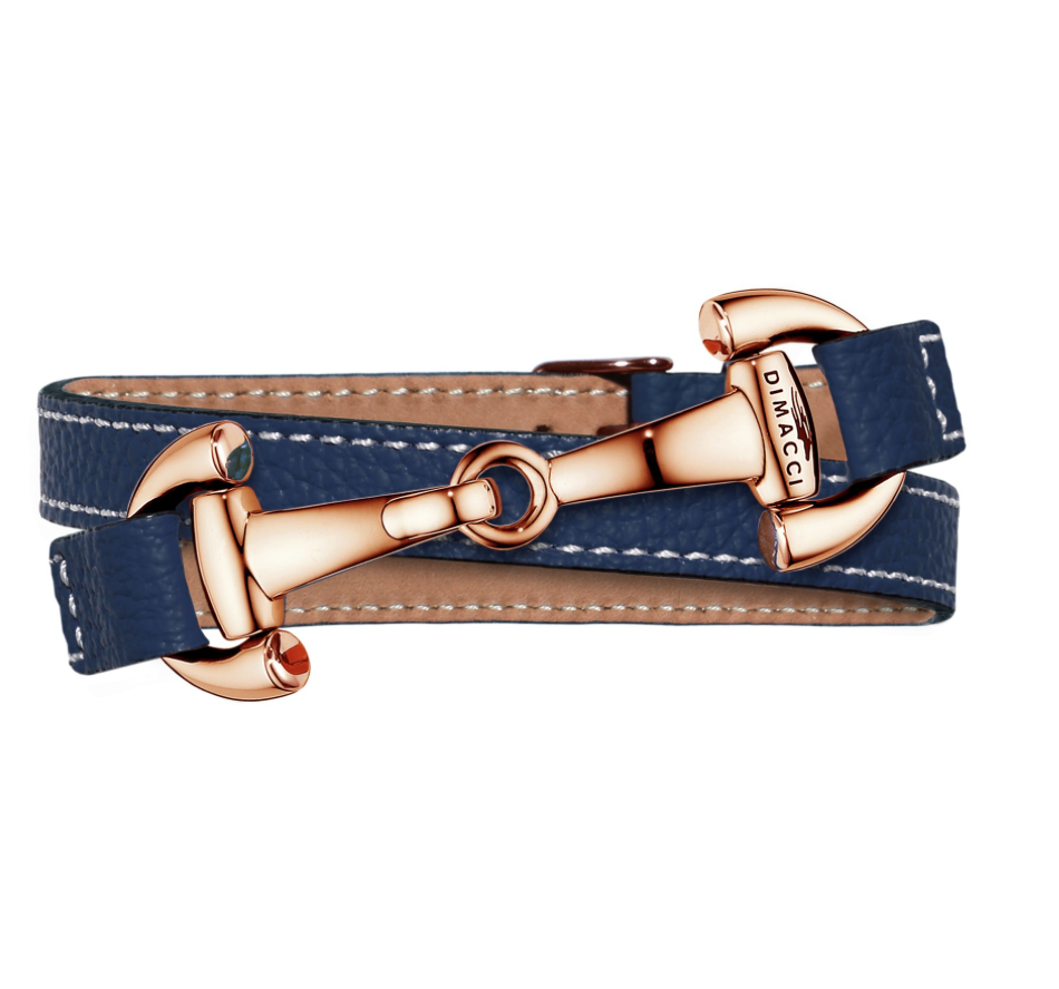 DIMACCI Náramek ALBA DIMACCI, navy blue/rosegold