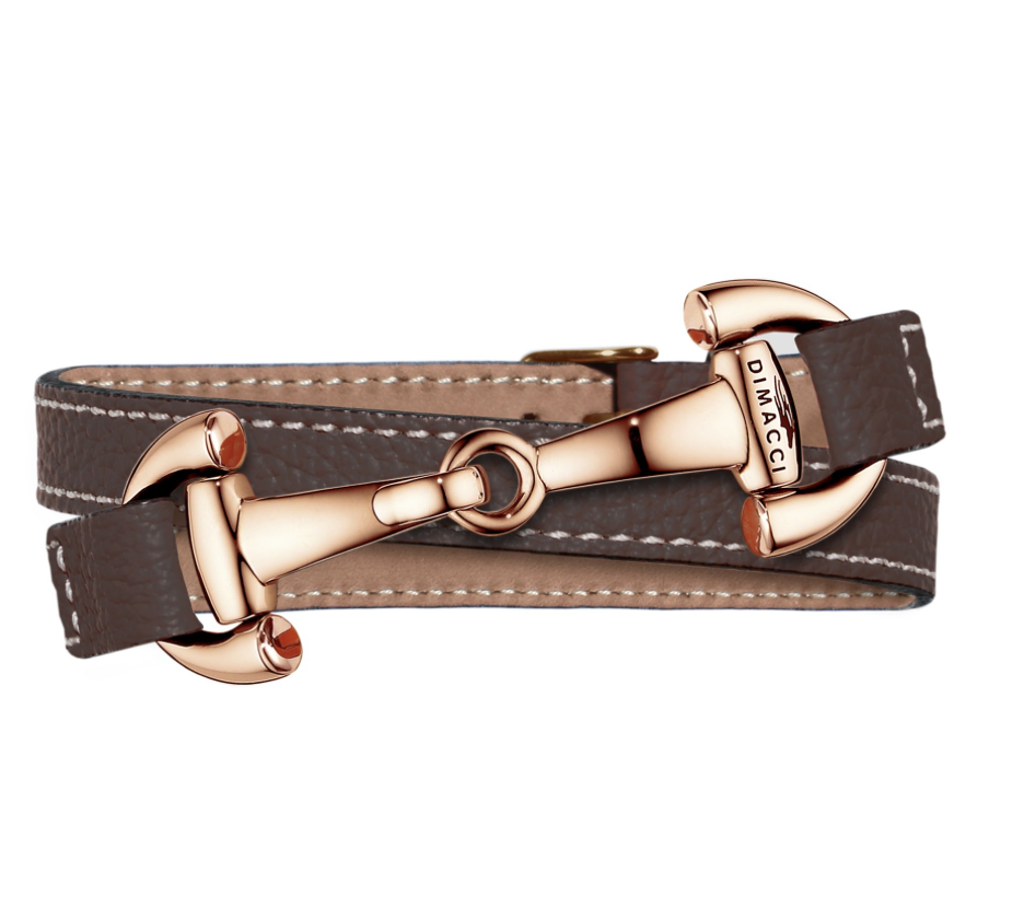 DIMACCI Náramek ALBA DIMACCI, mocha/rosegold
