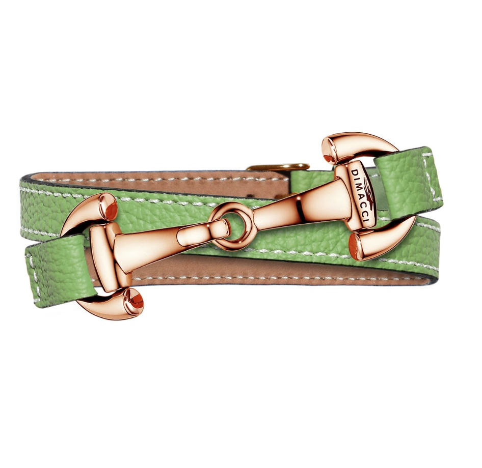 DIMACCI Náramek ALBA DIMACCI, pastel green/rosegold