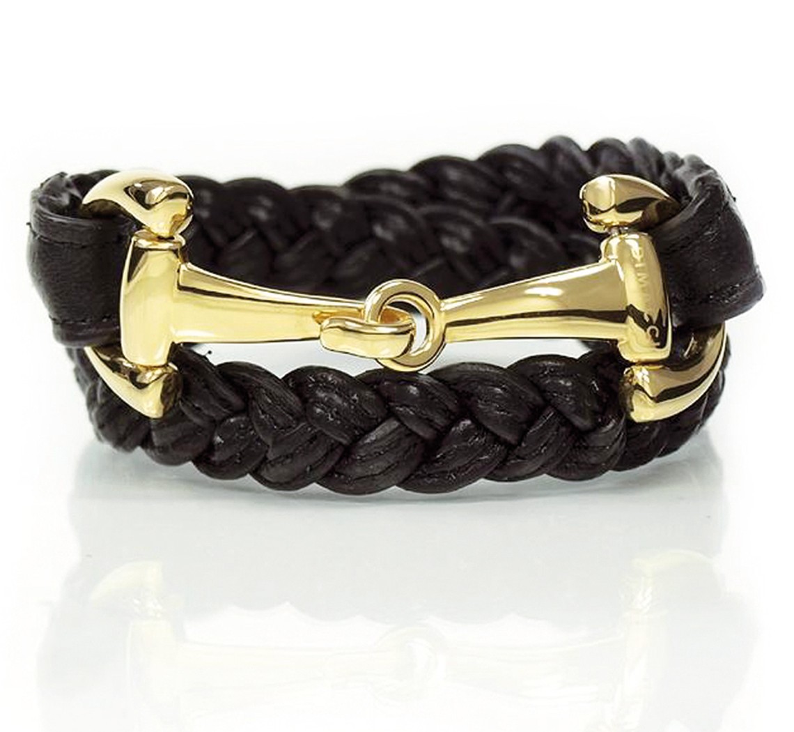 DIMACCI Náramek pletený ALBA DIMACCI, black/gold