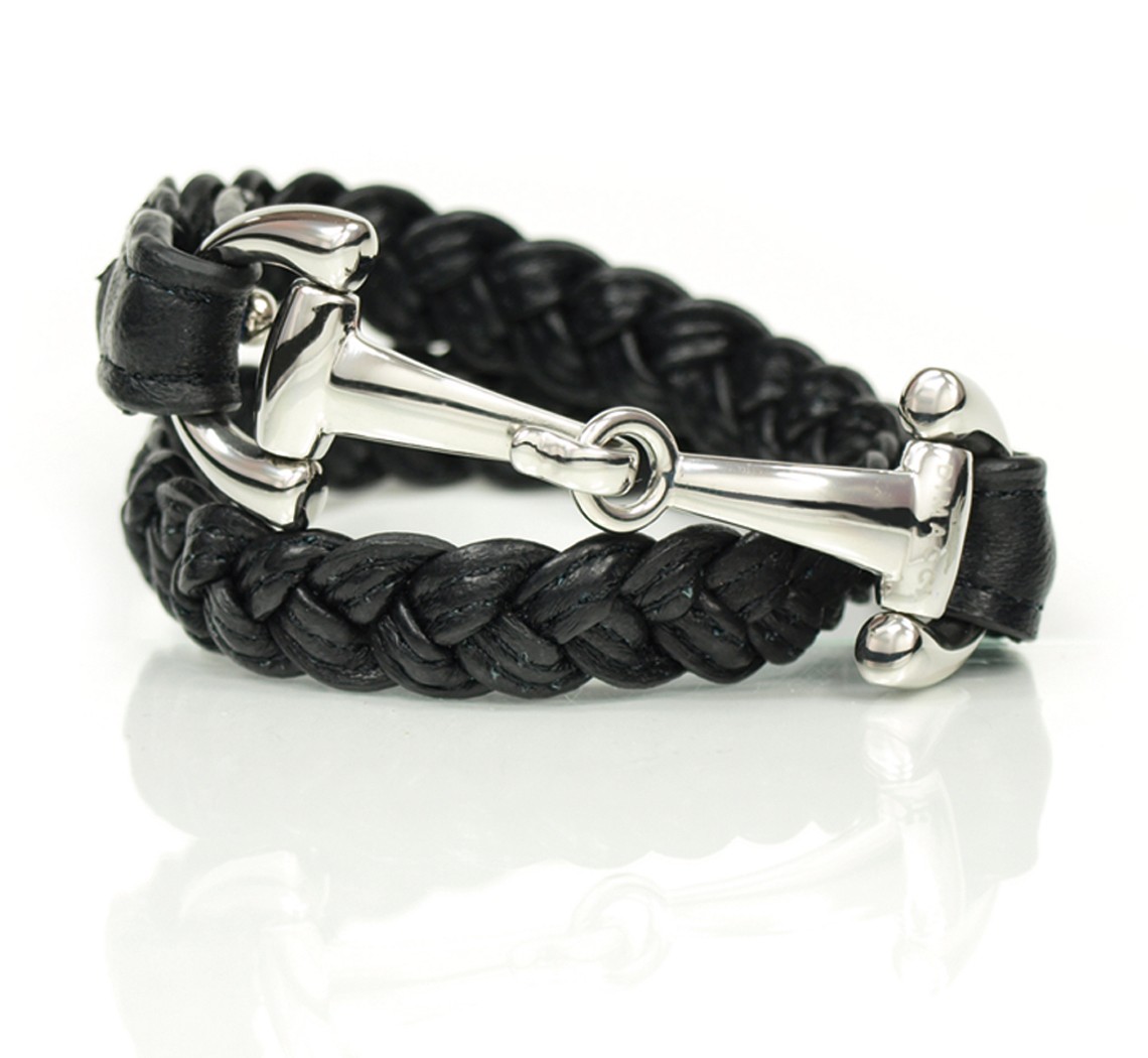DIMACCI Náramek pletený ALBA DIMACCI, black/silver