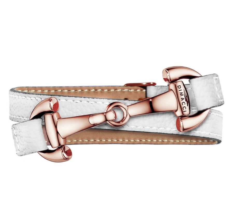 DIMACCI Náramek ALBA DIMACCI, white/rosegold
