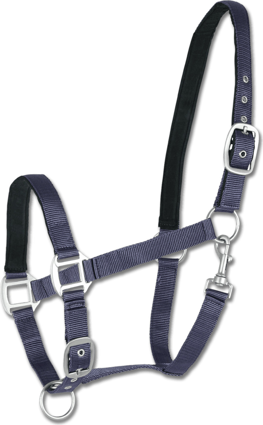 WALDHAUSEN Ohlávka Perlon Satin Waldhausen, dark blue Velikost: EXTRA FULL