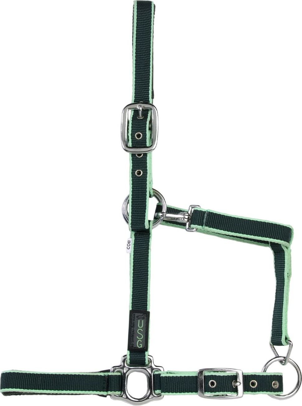 USG Ohlávka USG, dark green/light green Velikost: PONY
