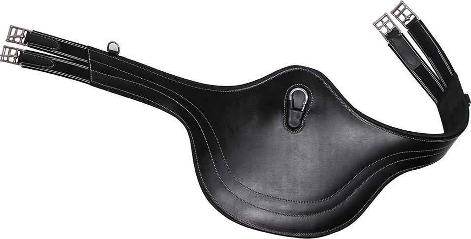 QHP Podbřišník okopávací Belly QHP, černý Délka: 130 cm