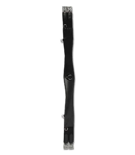 WALDHAUSEN Podbřišník kožený Waldhausen, černý Délka: 135 cm