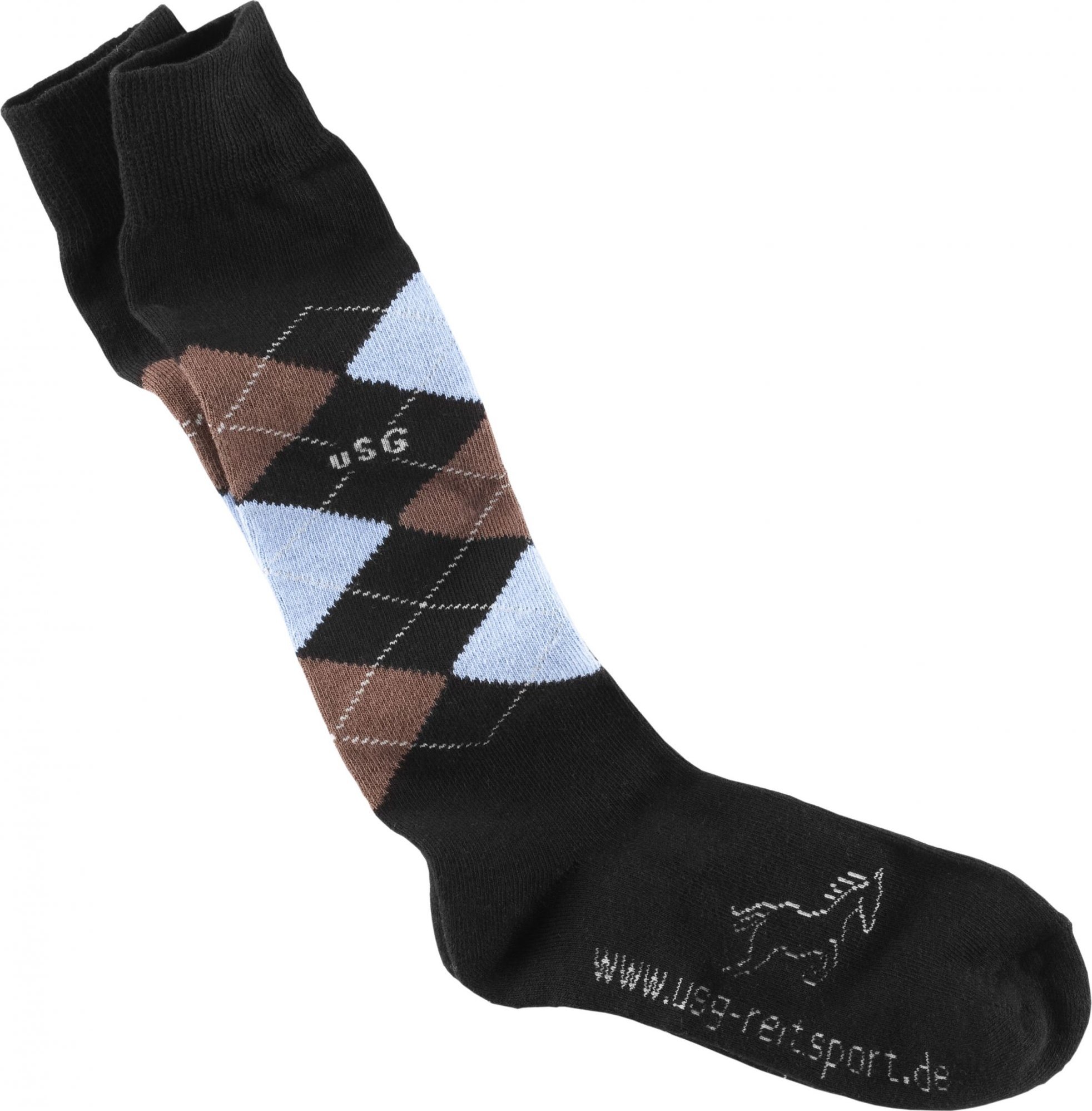 USG Podkolenky jezdecké Caro USG, pár, black/brown/light blue Velikost: 29-35