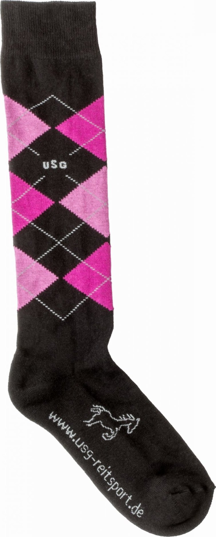 USG Podkolenky jezdecké Caro USG, pár, black/pink/rose Velikost: 29-35