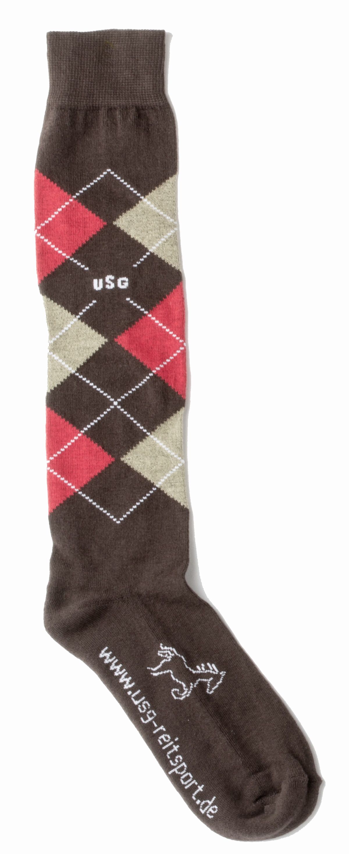 USG Podkolenky Caro USG, brown/red/beige Velikost: 29-35