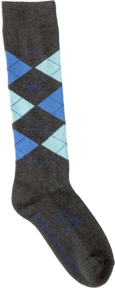 USG Podkolenky jezdecké Caro USG, pár, dark grey/royal blue/aqua Velikost: 29-35