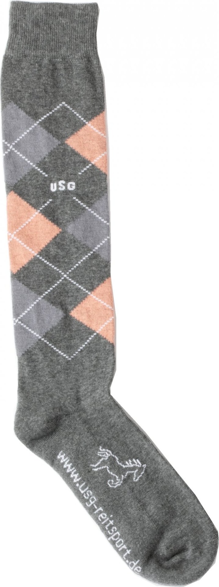 USG Podkolenky jezdecké Caro USG, pár, grey/apricot/light grey Velikost: 29-35