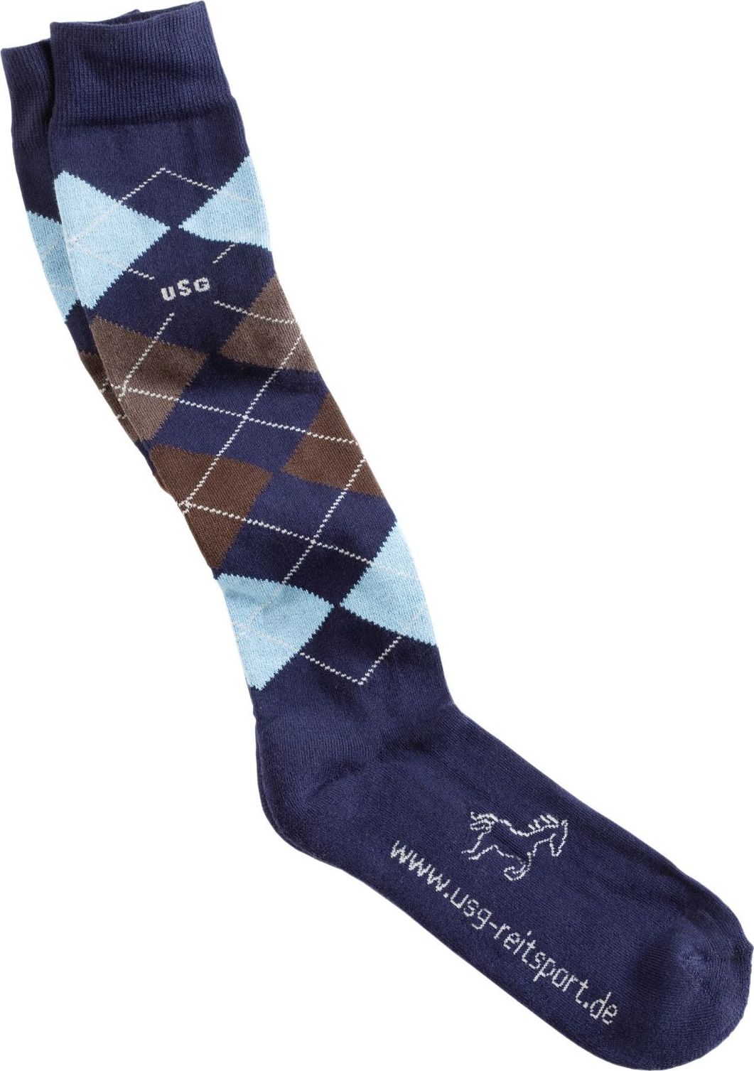 USG Podkolenky jezdecké Caro USG, pár, navy/brown/light blue Velikost: 29-35