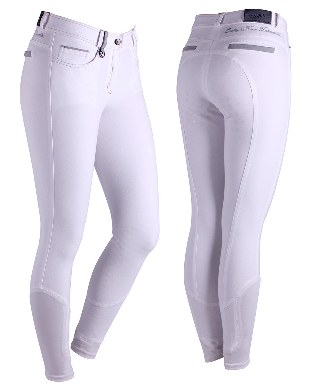 Rajtky anti-slip Chaney QHP s gripem, dámské, bílé Velikost: 36