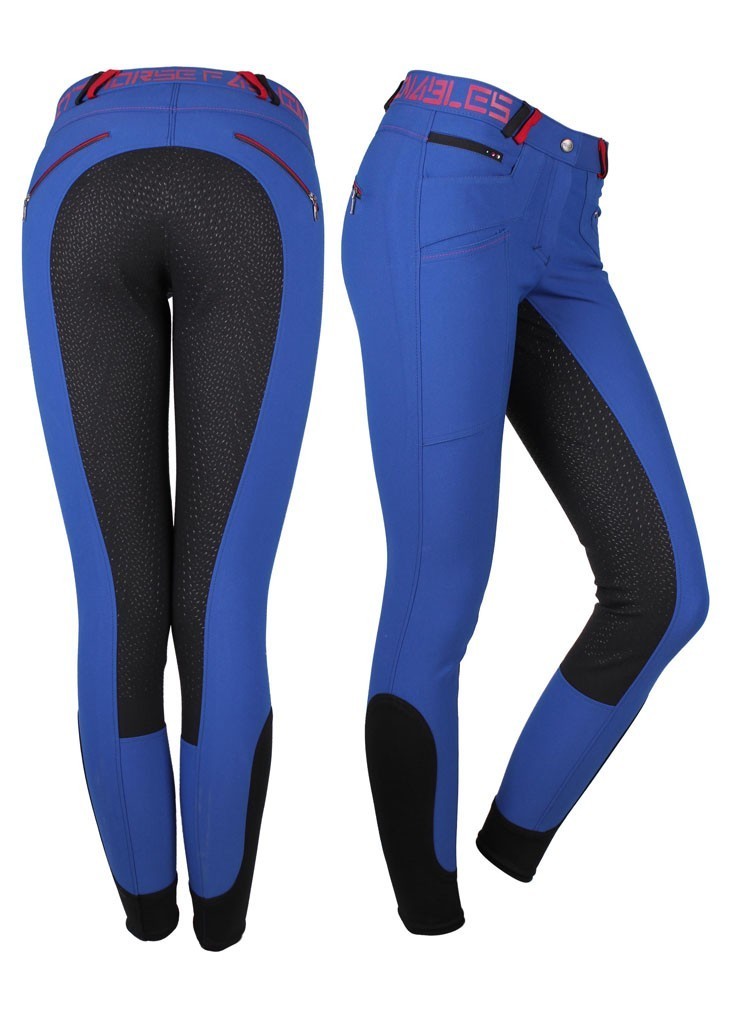 Rajtky Lisa QHP s celokoženým sedem, vyšším pasem, dámské, cobalt blue Velikost: 36