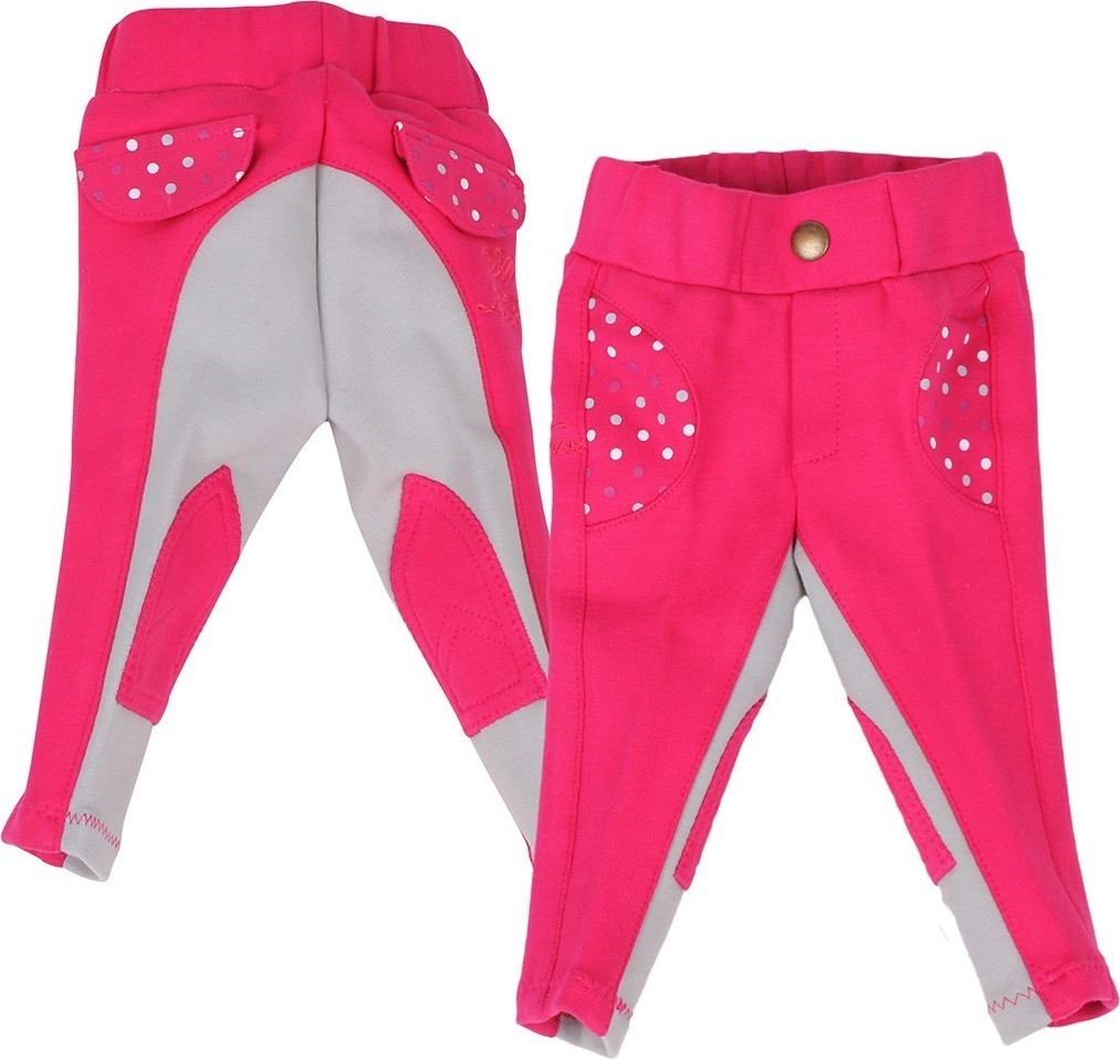 Rajtky Mickey QHP s kolenními záplatami, dětské, fuchsia Velikost: 92