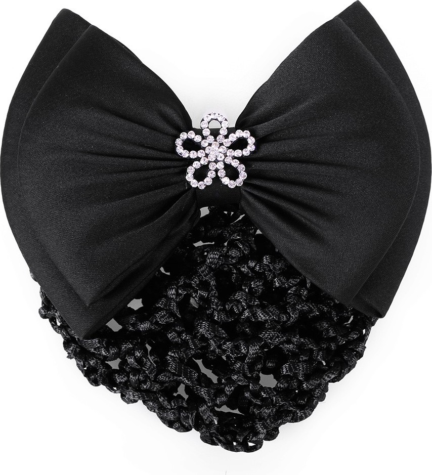 QHP Síťka do vlasů s mašlí Classy QHP, černá