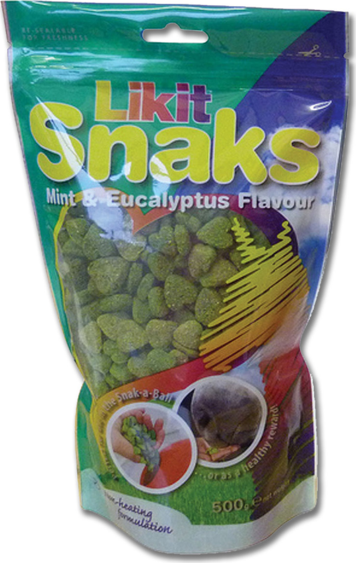 LIKIT Pamlsky pro koně Snaks Likit, 100 g, mint/eucalyptus
