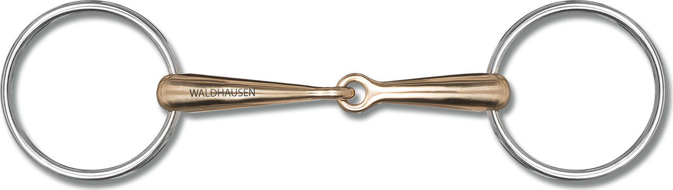 WALDHAUSEN Udidlo stihlové jednou lomené Waldhausen, měď/stříbro, 18 mm Velikost: 12,5 cm
