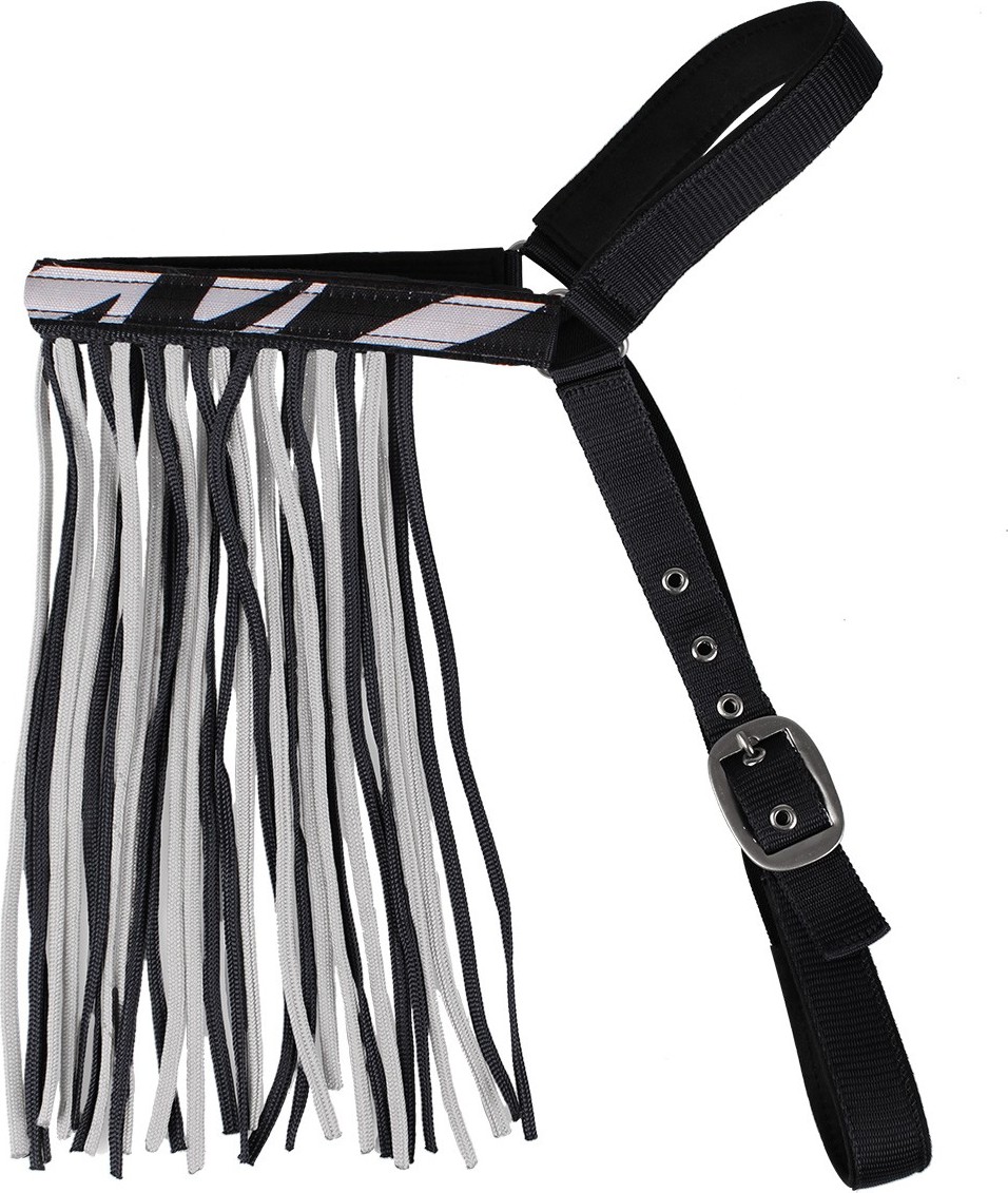 QHP Třásně proti mouchám EXTRA QHP, nastavitelné, zebra Velikost: MINI SHETTY
