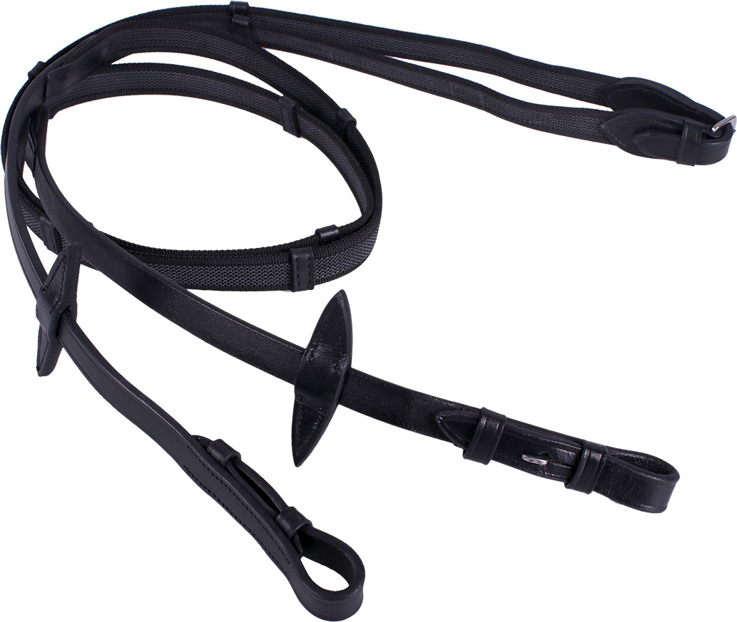 QHP Otěže Anti-Slip QHP, různé délky, černé Varianta: MINI SHETTY