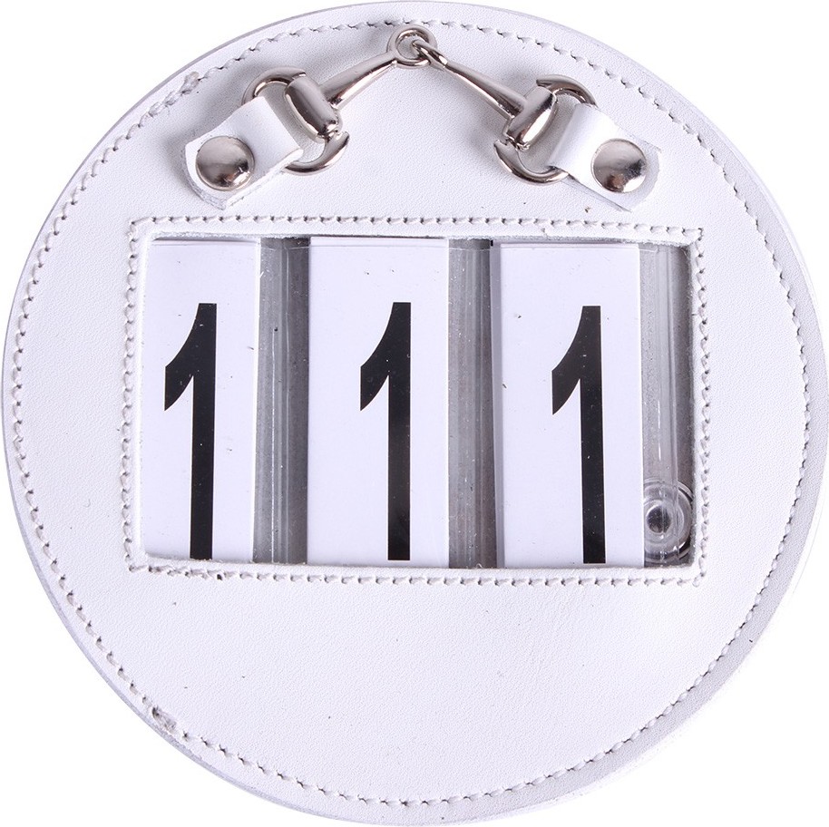 QHP Číslo startovní Nicki QHP, 2 ks, třímístné, white/silver