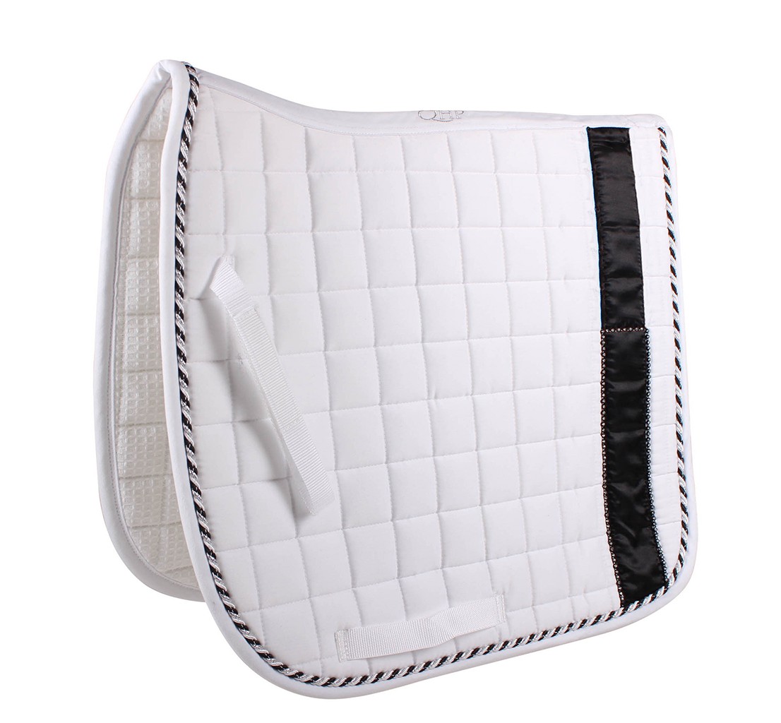 QHP Podsedlová dečka Chique QHP, všestranná, white/black Velikost: COB/FULL