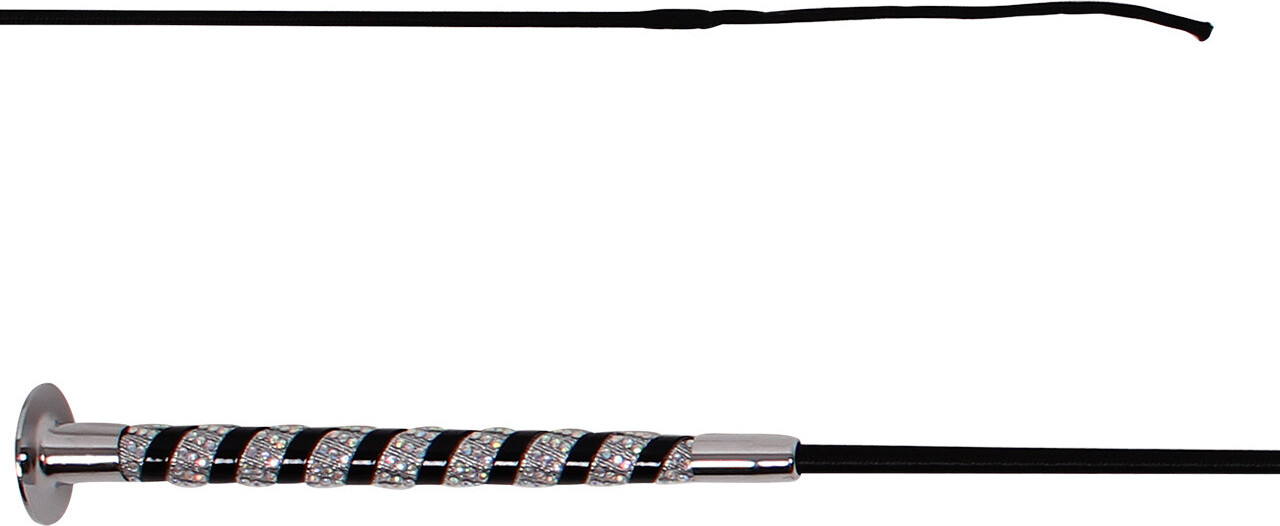 QHP Bič drezurní Crystal QHP, více velikostí, černý Délka: 90 cm