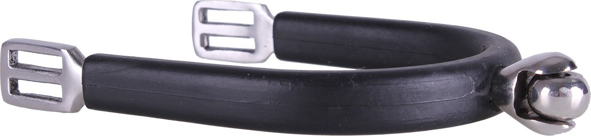 Q-essentials Šporny nerezové s kolečkem Q-essentials, dámské, 20 mm, černé