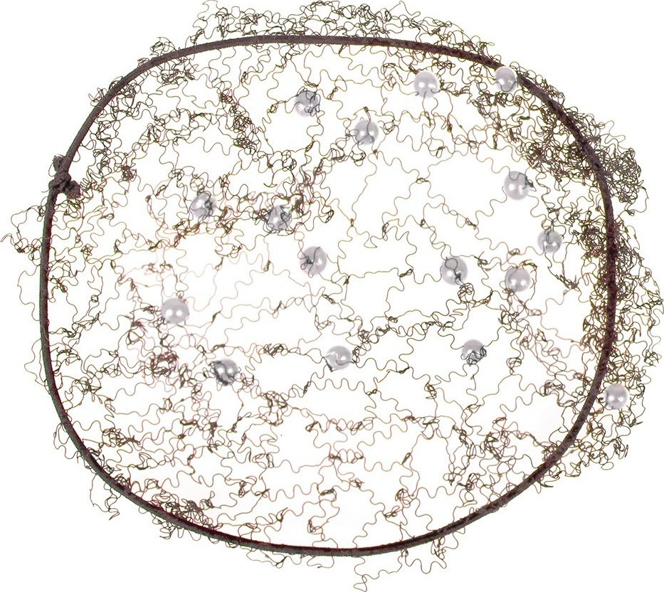 QHP Síťka do vlasů Invisible Pearl QHP, hnědá