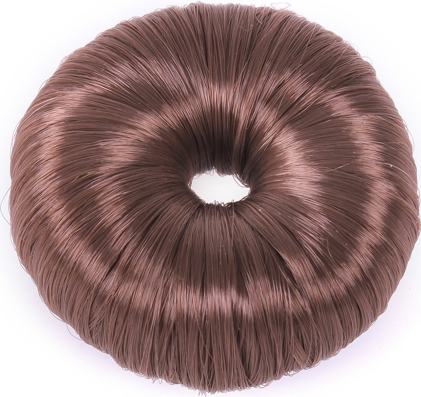 QHP Gumička do vlasů Donut QHP, hnědá