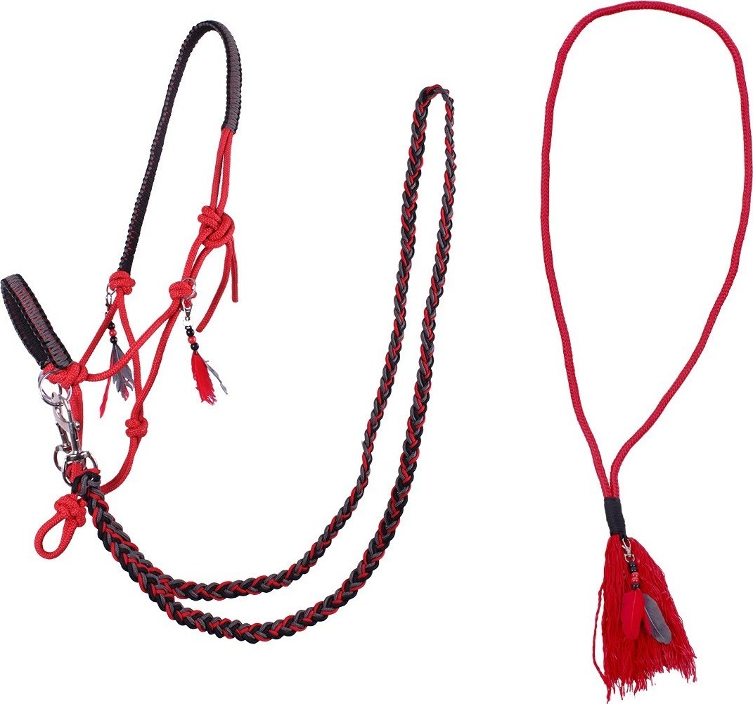 QHP Provazový set na ježdění Liberty QHP, red Velikost: COB