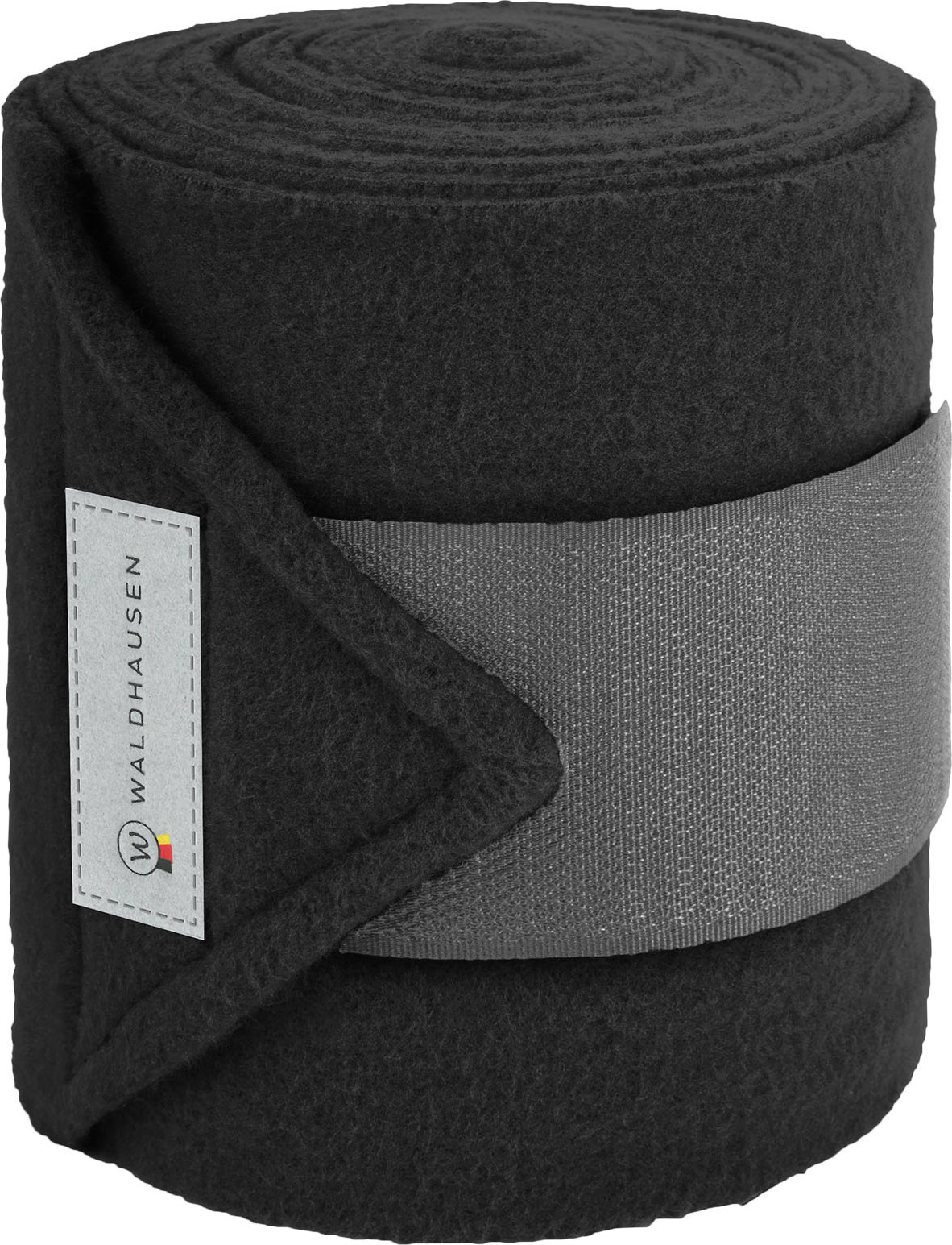 WALDHAUSEN Bandáže fleecové Basic Waldhausen, 4 ks, 3 m, černé