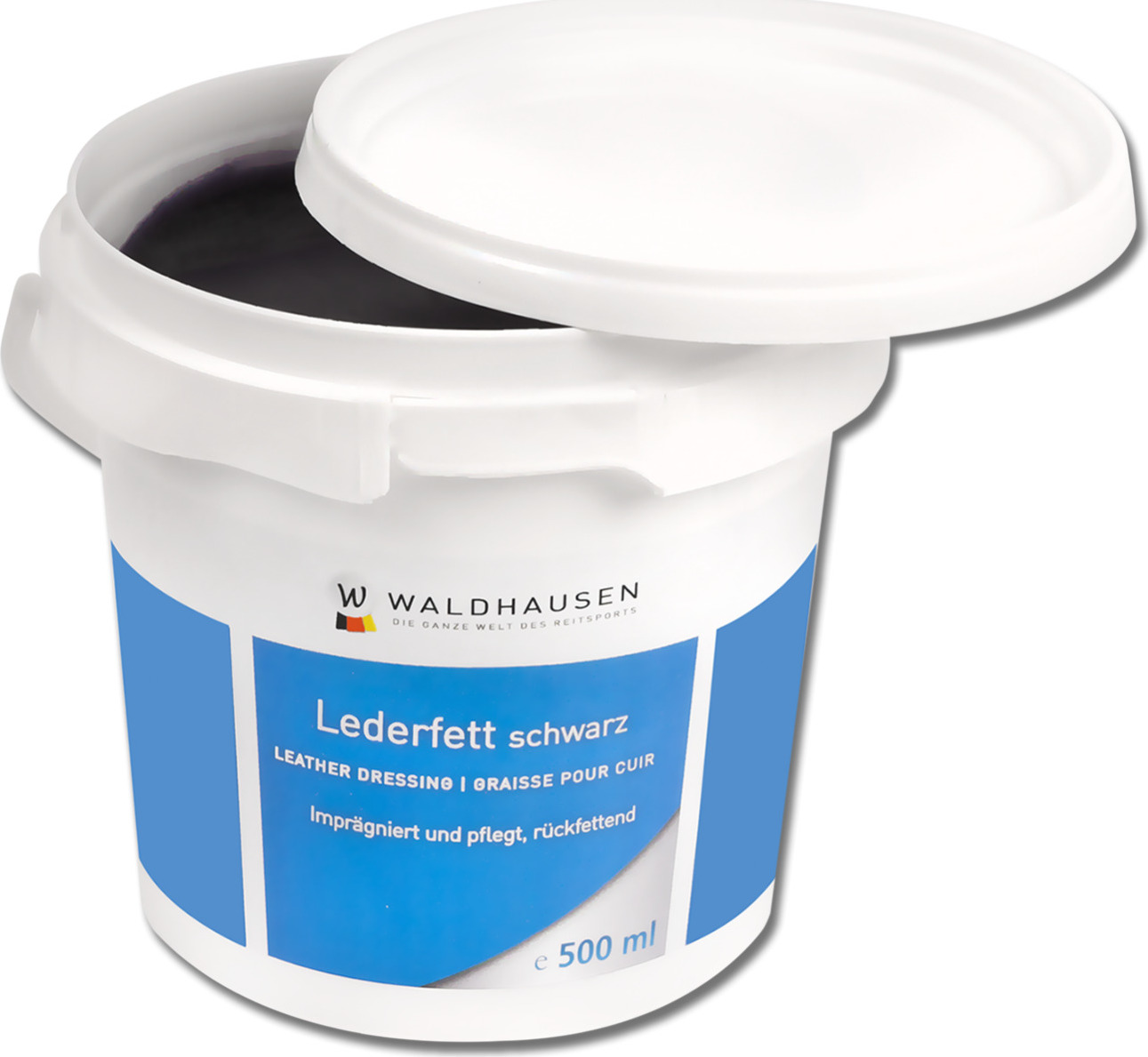 WALDHAUSEN Mazání na kůži Waldhausen, 500 ml, černé