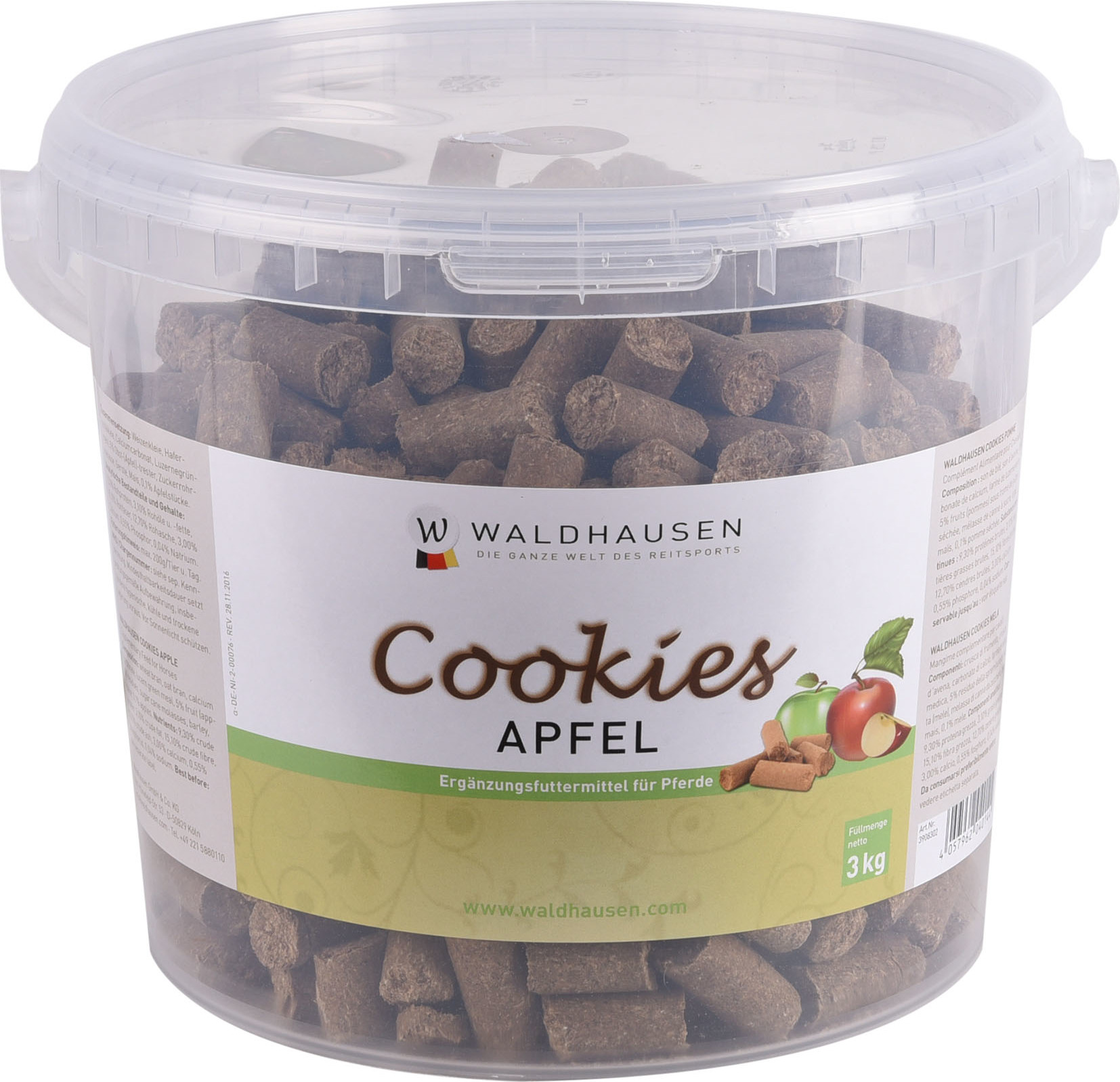 WALDHAUSEN Pamlsky pro koně Cookies Waldhausen, 3 kg, jablečné