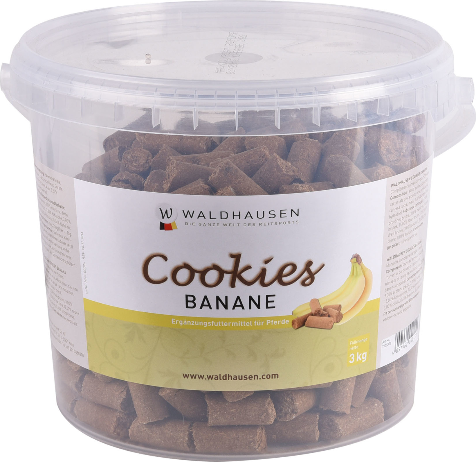 WALDHAUSEN Pamlsky pro koně Cookies Waldhausen, 3 kg, banánové