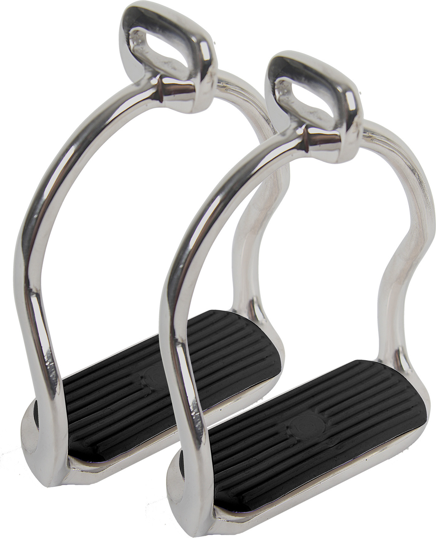 WALDHAUSEN Třmeny Tölt Waldhausen, 12 cm, pár, black/silver