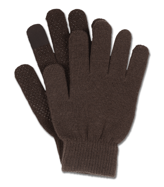 ELT Rukavice Grippy Touch ELT, zimní, one size, brown