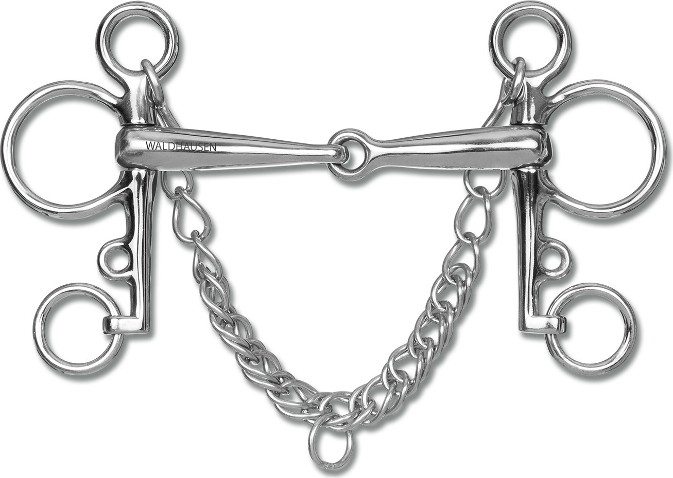 WALDHAUSEN Udidlo pelham jednou lomené Waldhausen, 16 mm Velikost: 12,5 cm